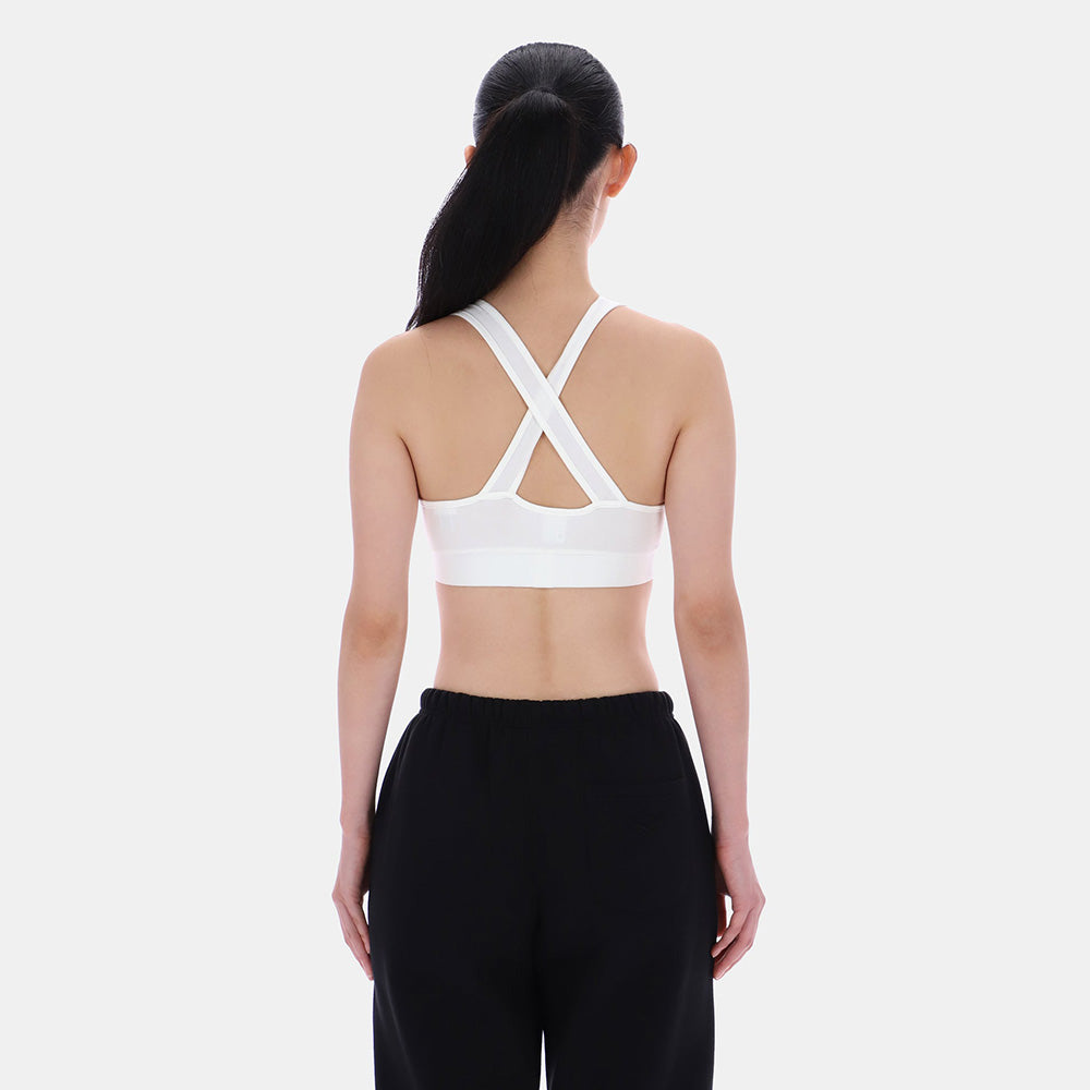 Bristol Bra Top with Foil Logo Print Women's Bra