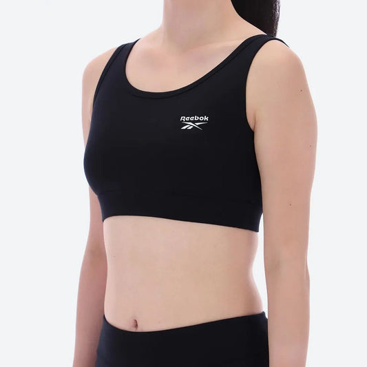 Luna Scoop Neck Small Logo Women's Bra Top
