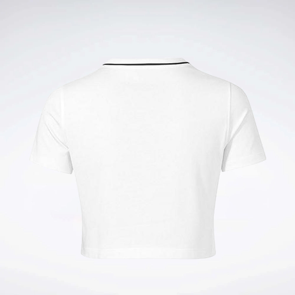 Crew Neck Cropped Short Sleeve Women's Tee