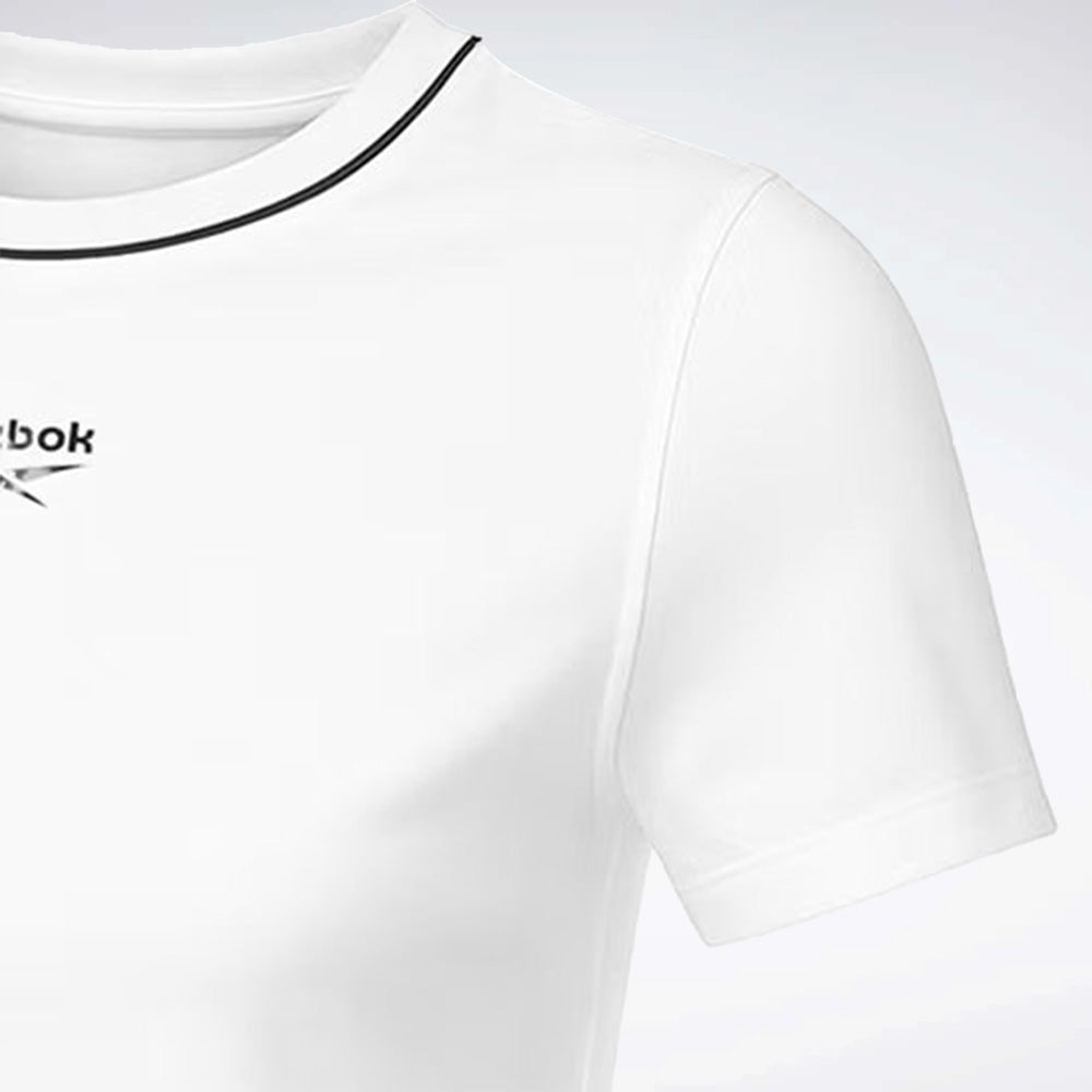 Crew Neck Cropped Short Sleeve Women's Tee