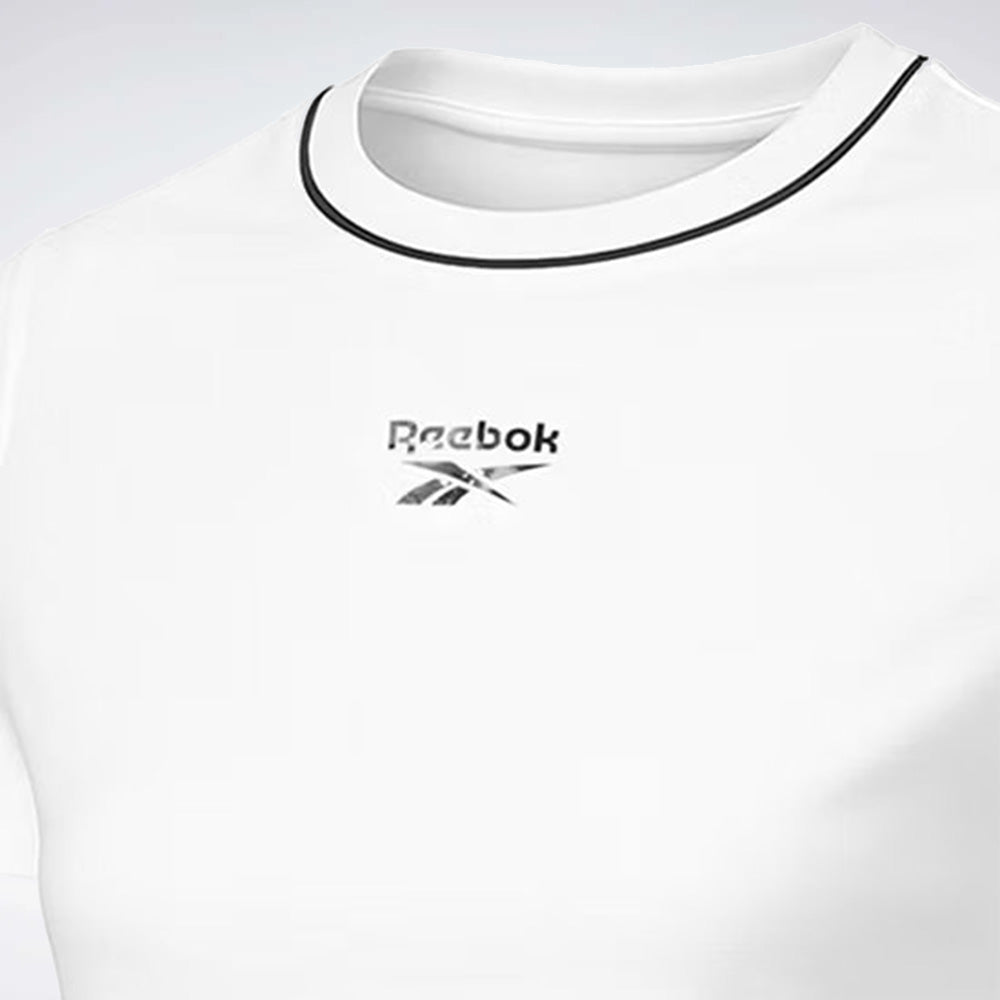 Crew Neck Cropped Short Sleeve Women's Tee