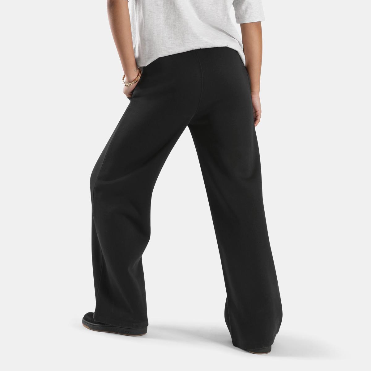 ID 2-Col Logo Fleece Wide Leg Women's Pants