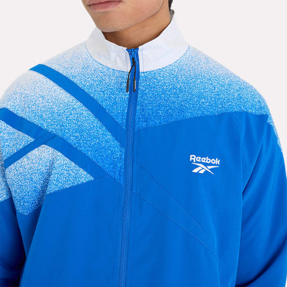Vector Spray Print Men's Track Jacket