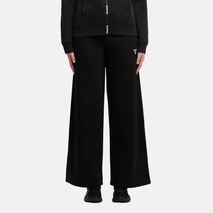 Small Logo Wide Leg Fleece Women's Pant