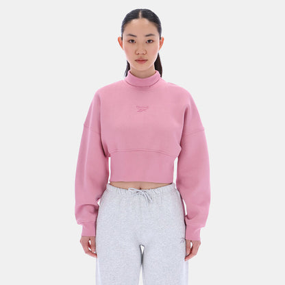 Eyeball Cropped Crewneck Women's Sweatshirt