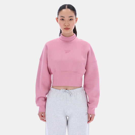 Eyeball Cropped Crewneck Women's Sweatshirt