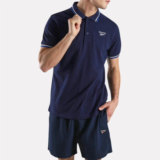 Identity Striped Rib Polo Men's T-Shirt