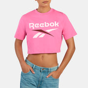Sadie 2 Colour Logo Crew Cropped Short Sleeve Women's T-Shirt