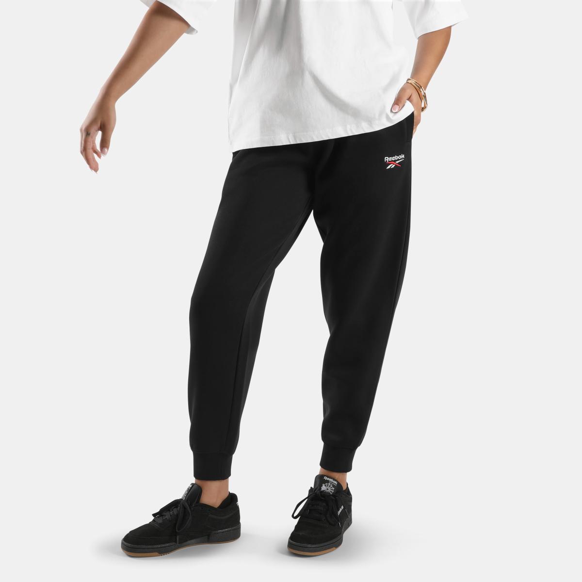 ID 2-Col Logo Fleece Cuffed Women's Jogger Pants