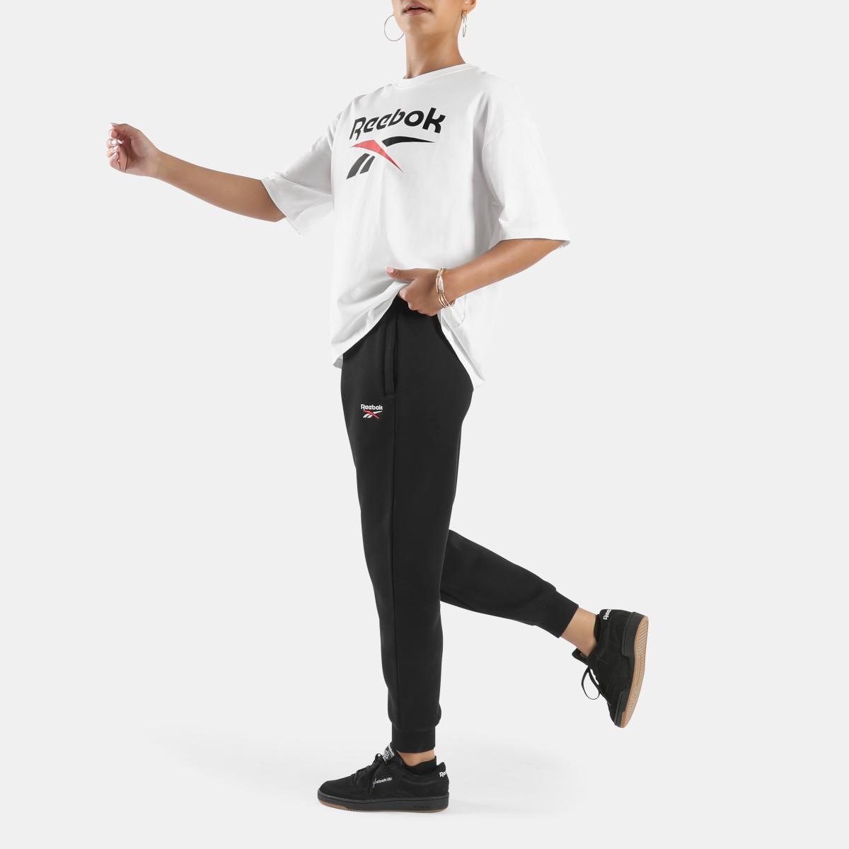 ID 2-Col Logo Fleece Cuffed Women's Jogger Pants