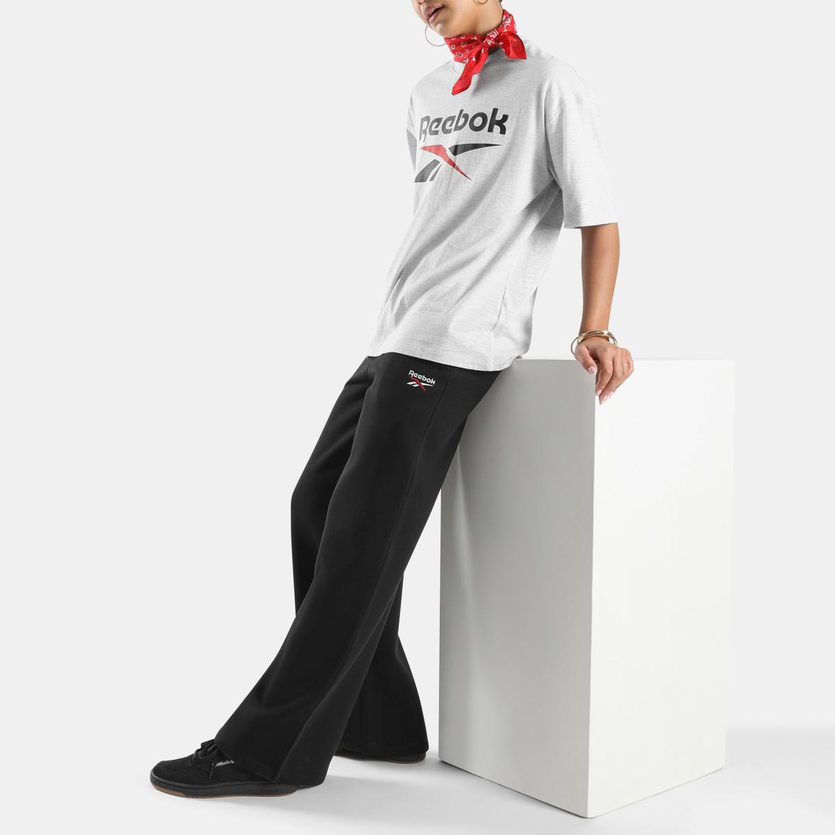 ID 2-Col Logo Fleece Wide Leg Women's Pants