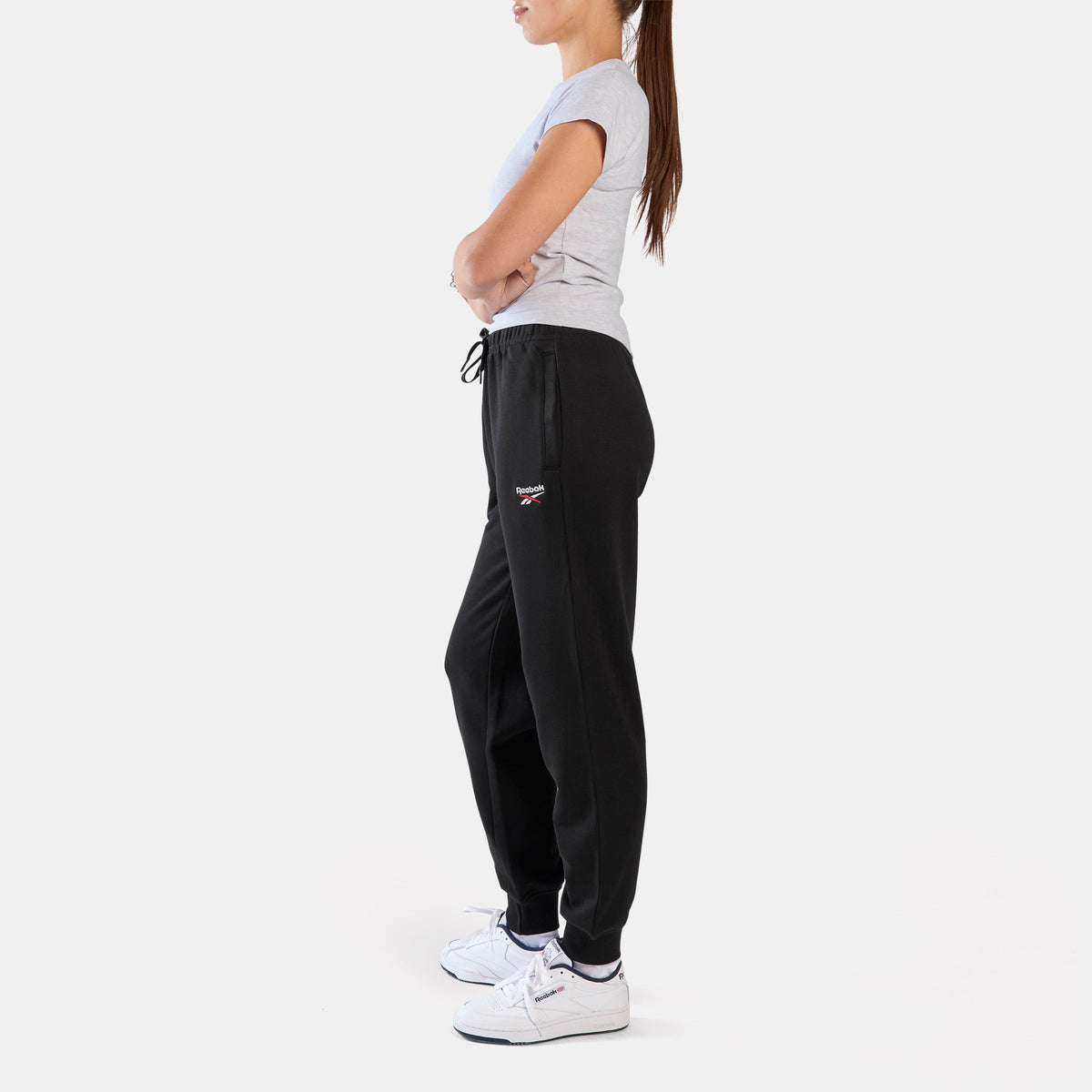 ID 2-Col Logo French Terry Cuff Jog Women's Pants