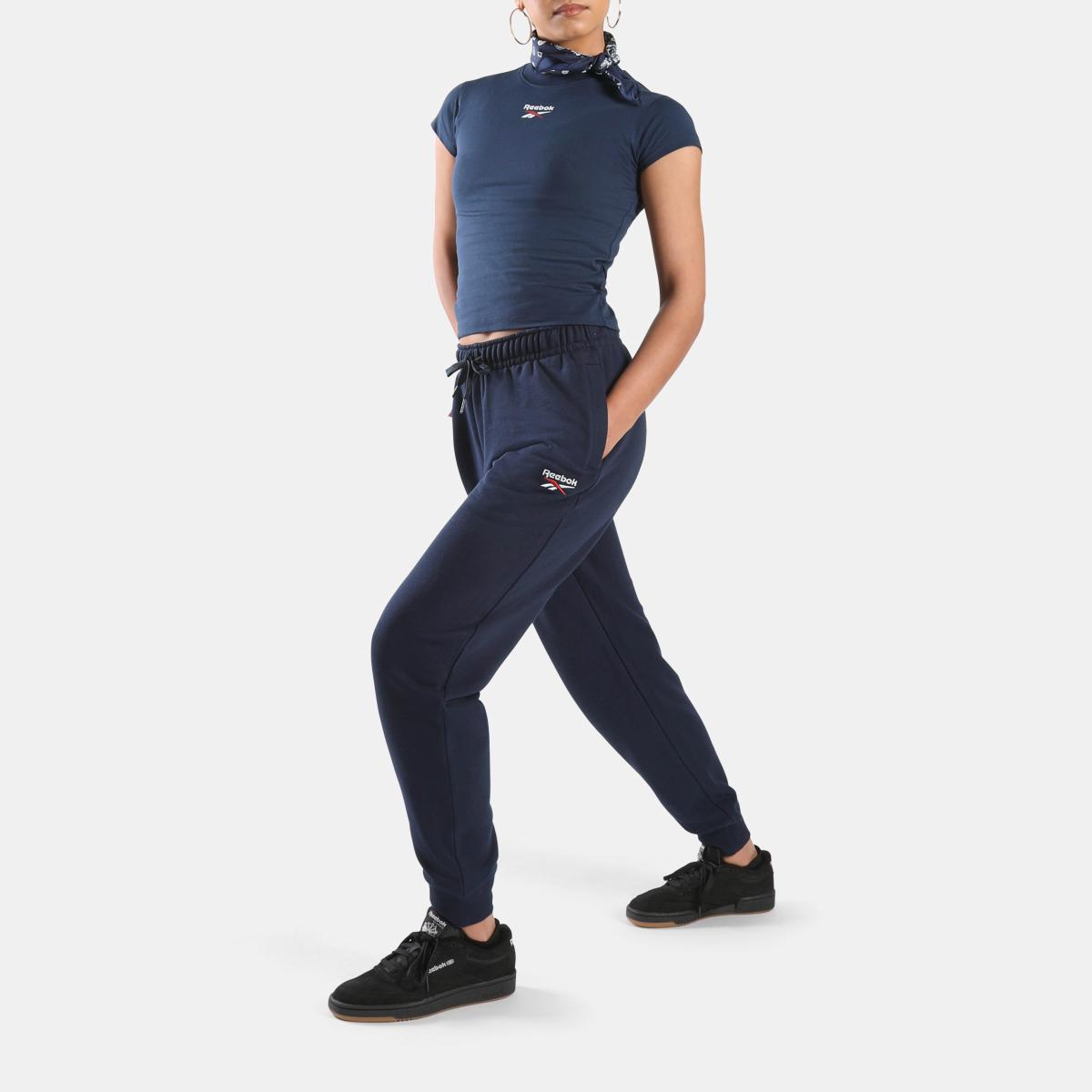 ID 2-Col Logo French Terry Cuff Jog Women's Pants