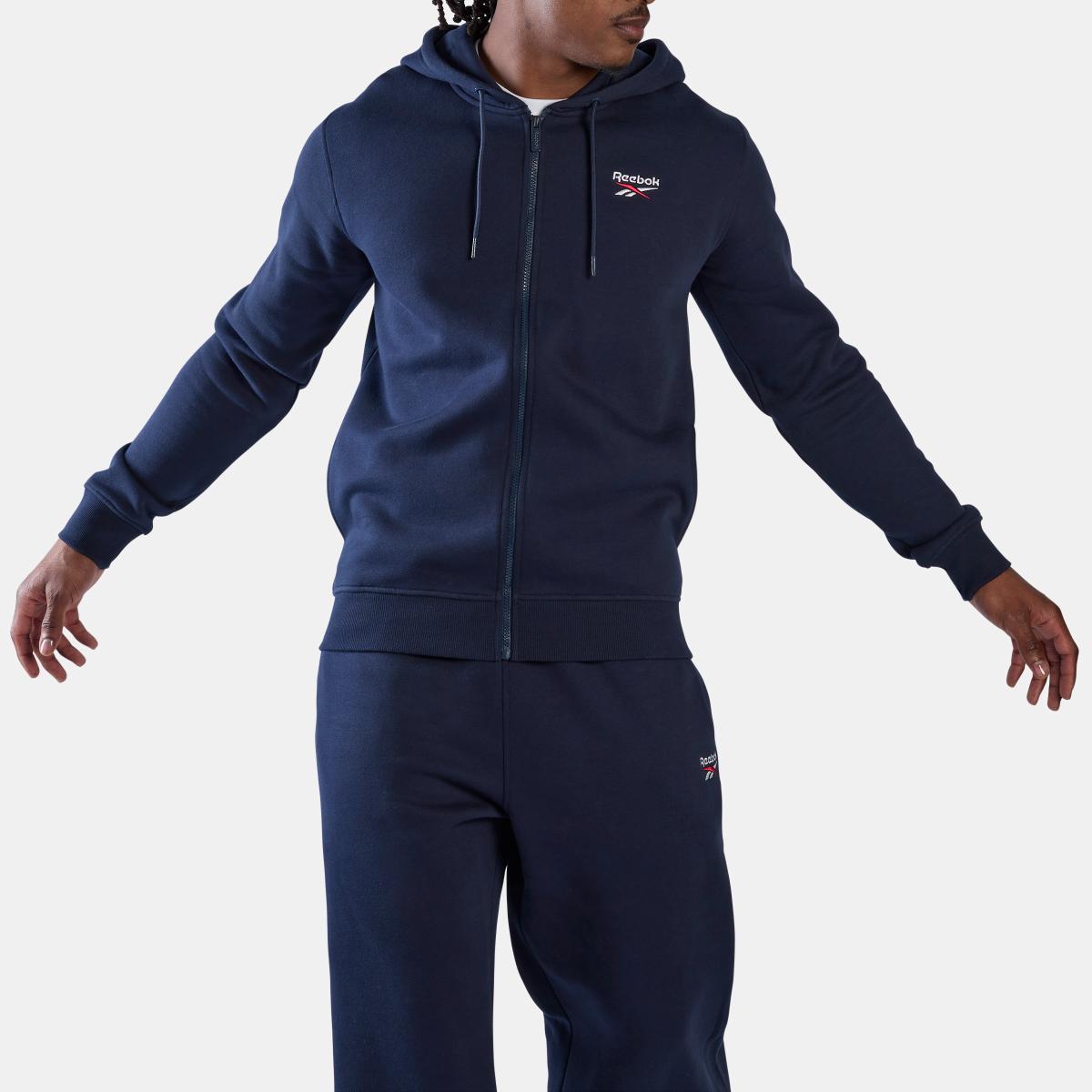 ID 2-Col Logo Fleece F/Z Men's Hoodie