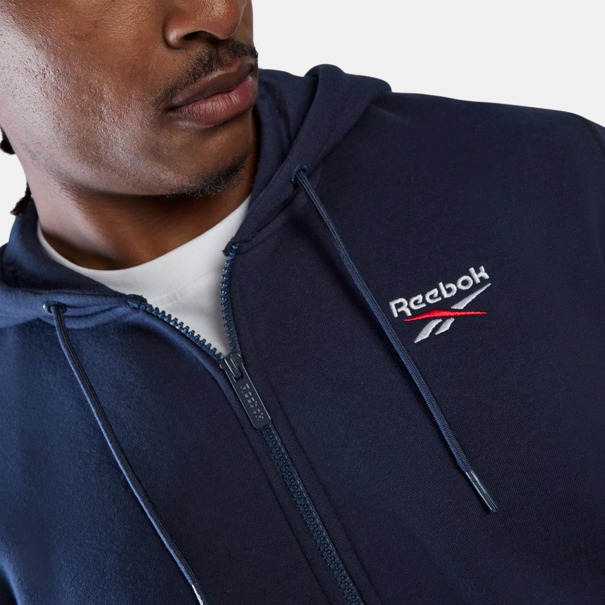 ID 2-Col Logo Fleece F/Z Men's Hoodie