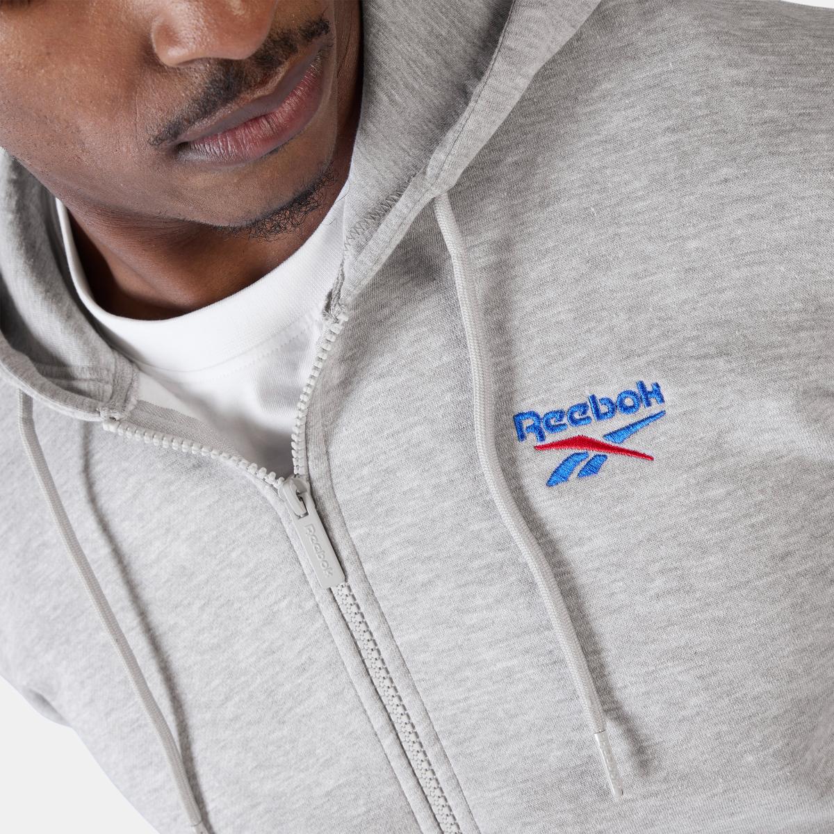 ID 2-Col Logo Fleece F/Z Men's Hoodie