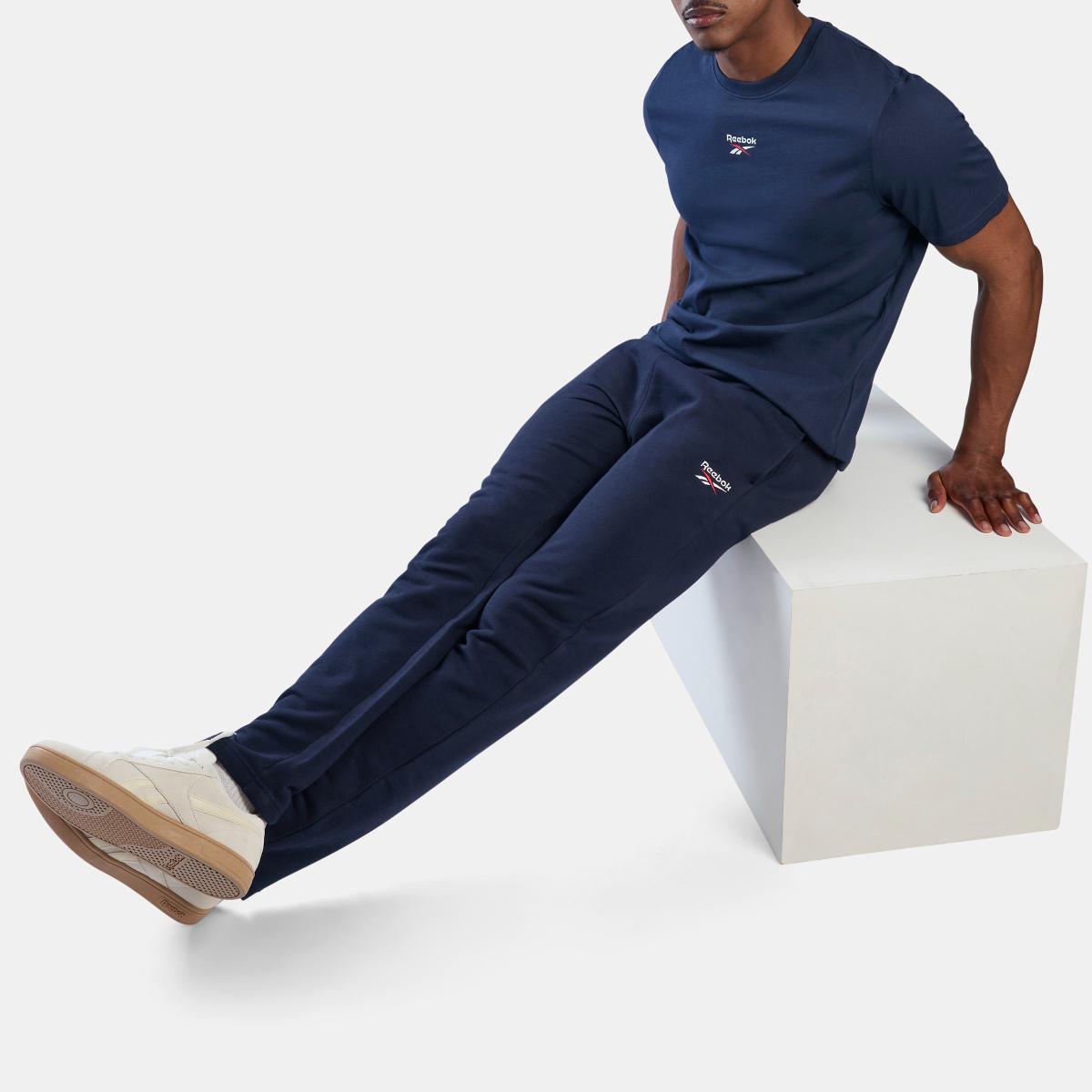 ID 2-Col Logo French Terry Open Hem Men's Pants