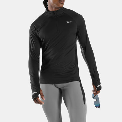 ID Long Sleeve Vector 1/4 Zip Men's T-Shirt
