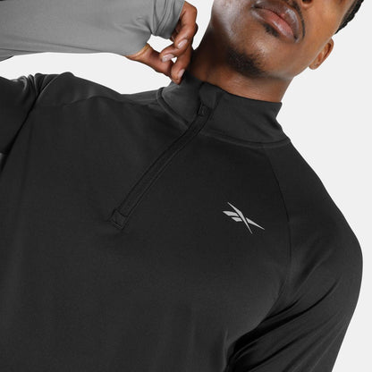 ID Long Sleeve Vector 1/4 Zip Men's T-Shirt