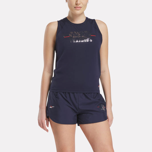 Women's Reebok x F45 Training Coach Tank Top
