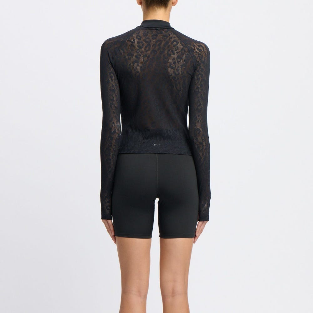 Mesh Zip-Up Women's T-Shirt