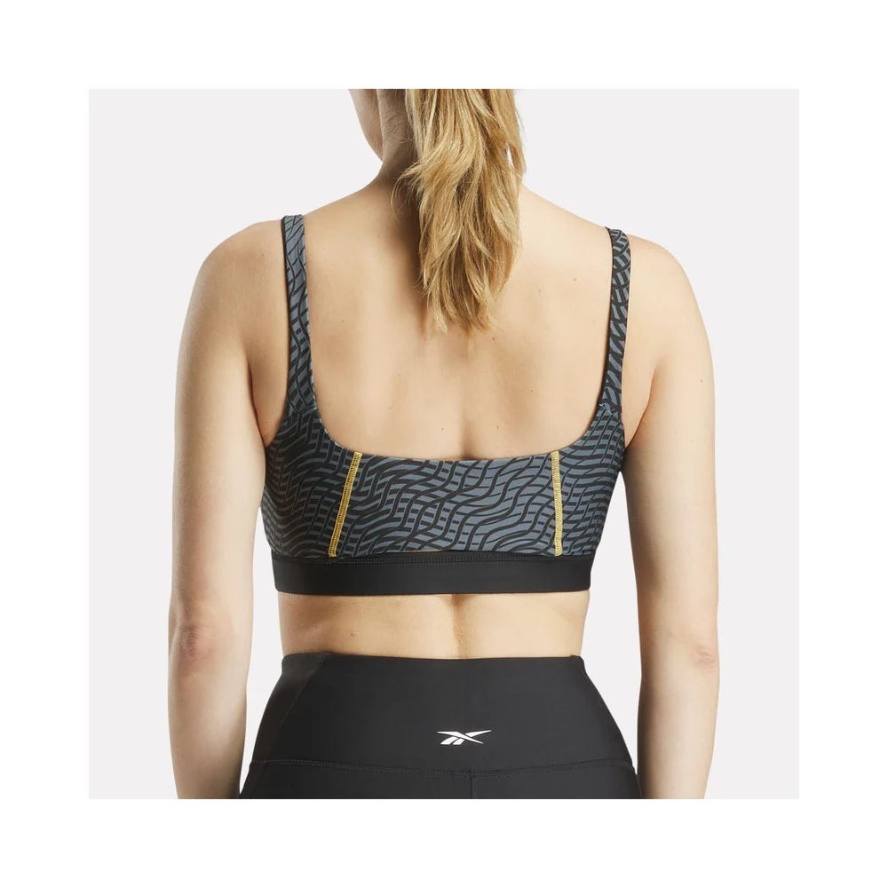 Hype Pack Blocked Allover Print Bralette