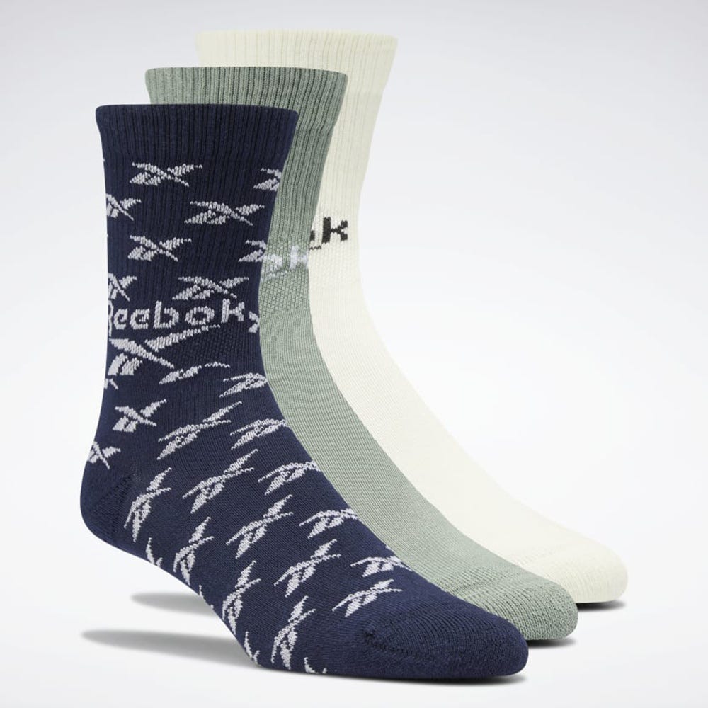 Classics Fold-Over Crew Unisex Socks 3 Pair