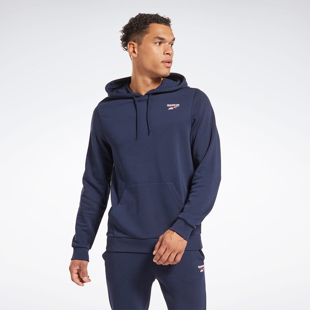 Reebok Identity French Terry Logo Pullover Men's Hoodie