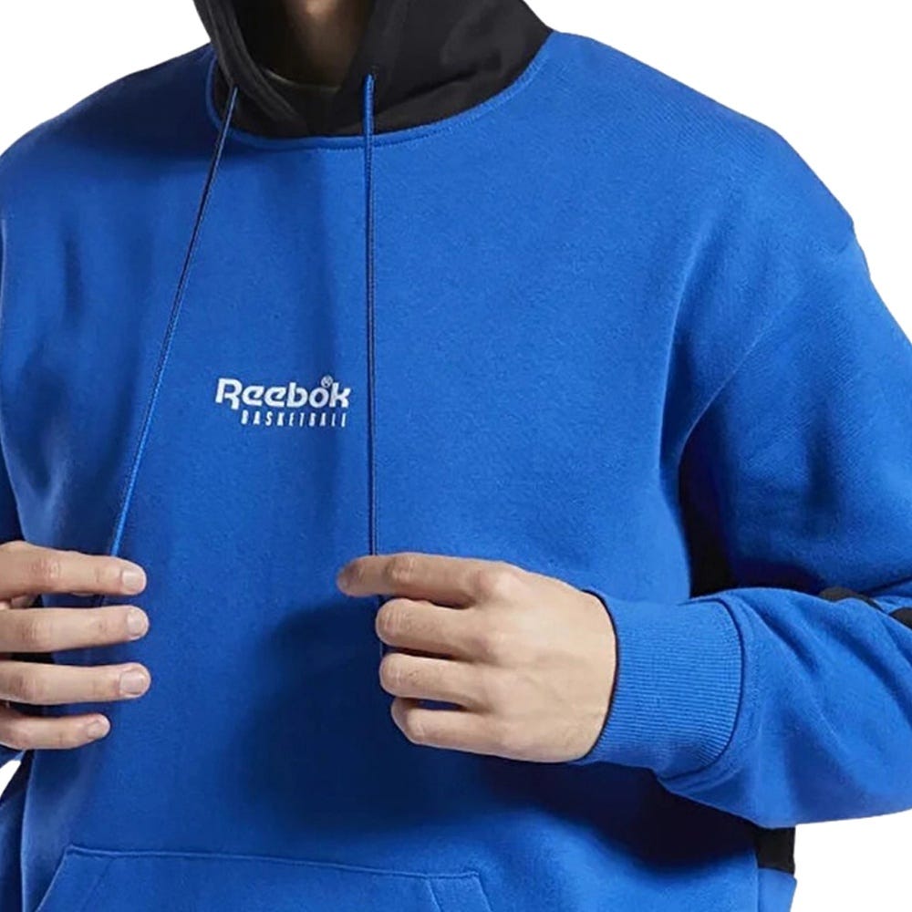 Reebok Basketball Fleece Sweatshirt In Vector Blue