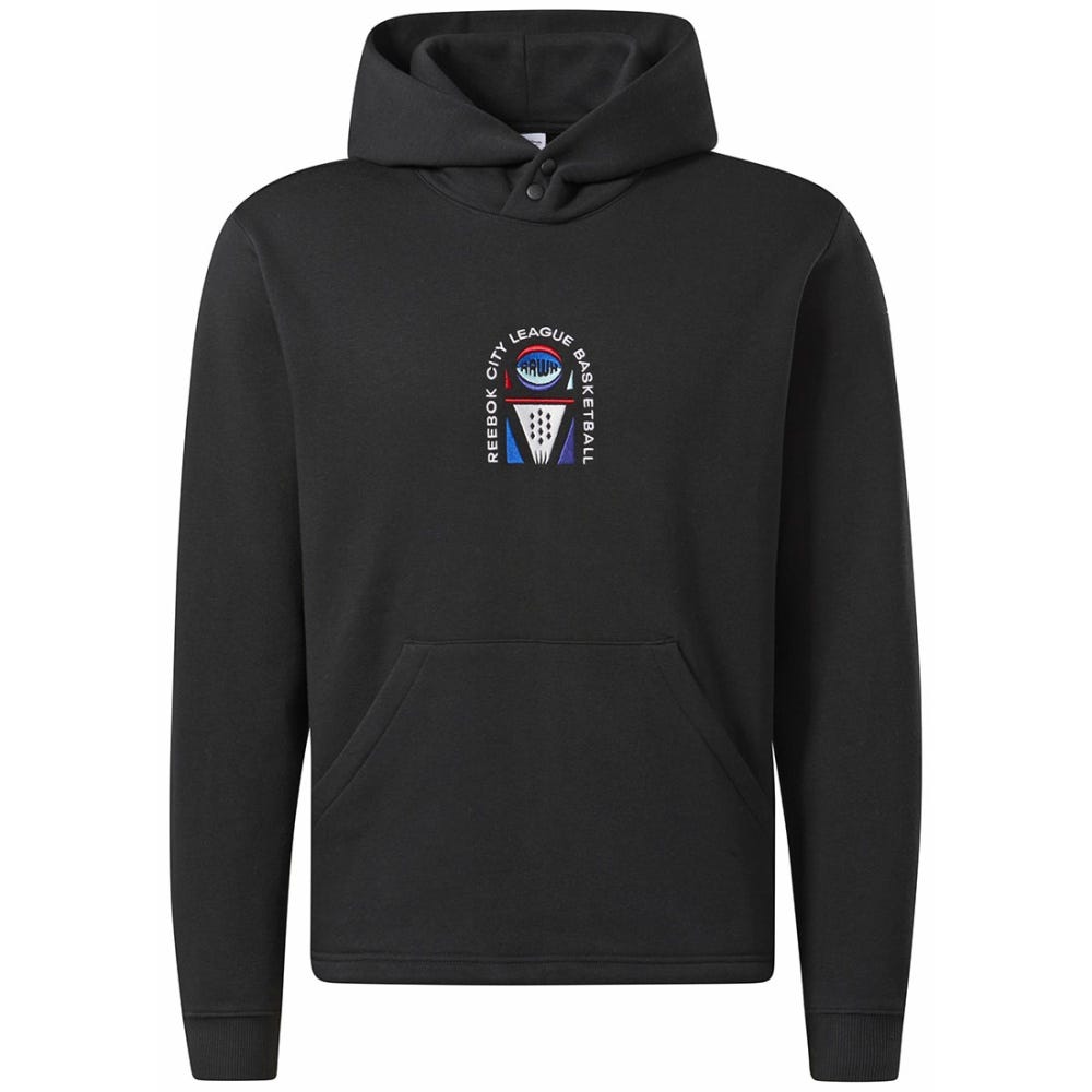 Reebok Bb City League Fleece Hoodie In Black