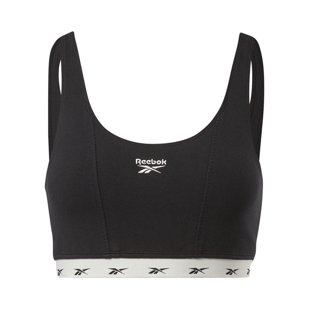 Reebok Active Bustier With Stretch In Black