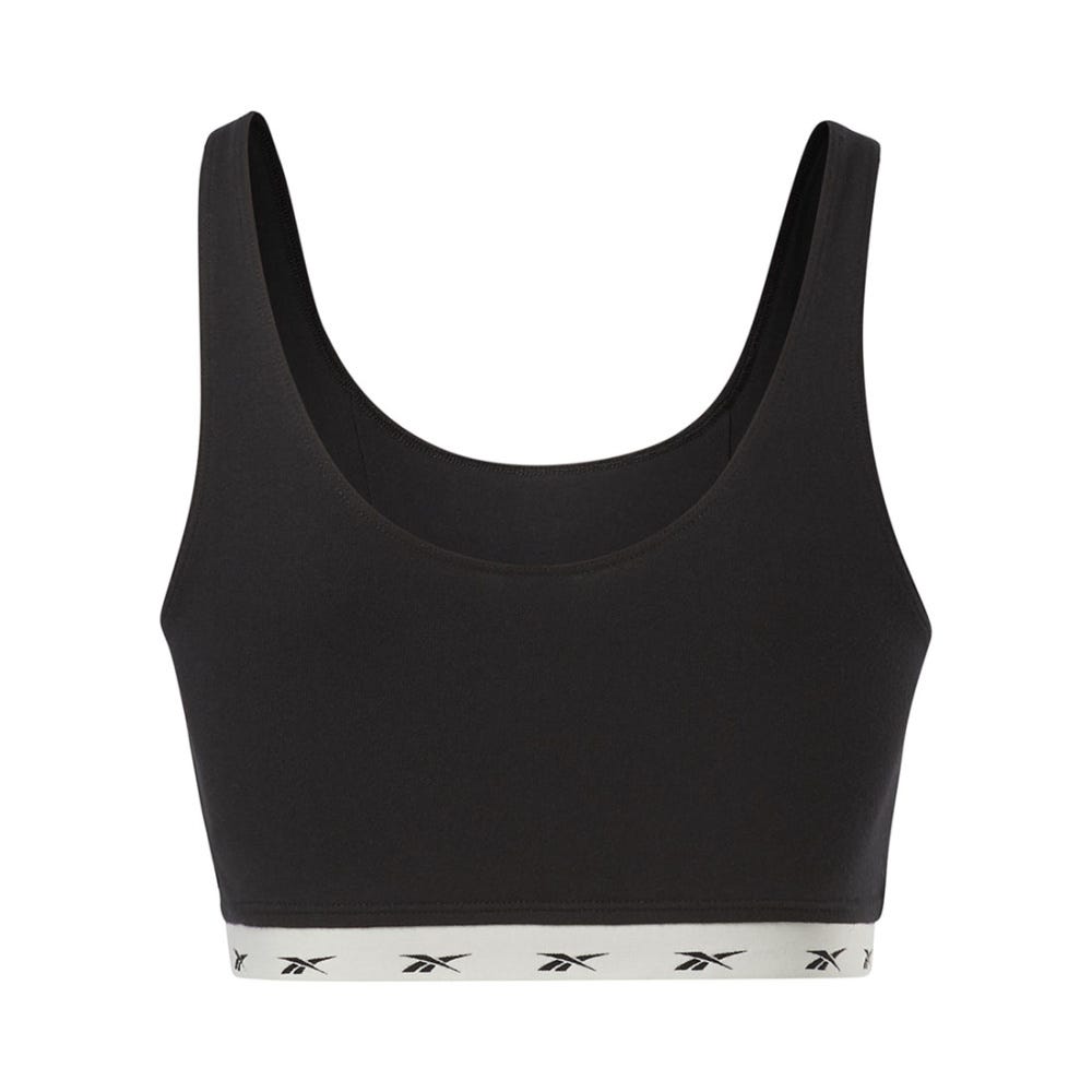 Reebok Active Bustier With Stretch In Black