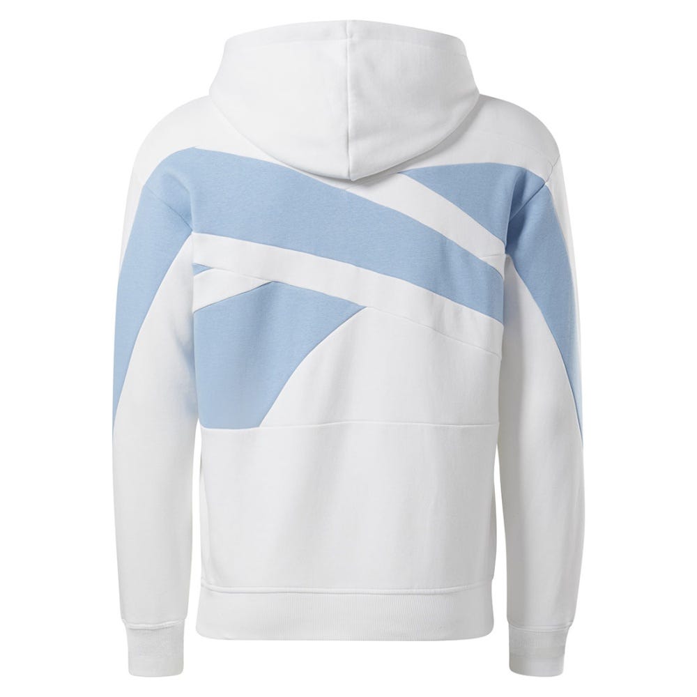 Reebok Basketball Back Vector Fleece Hoodie In White