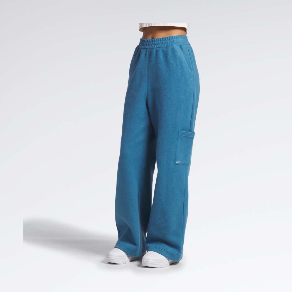 Reebok Classics Reverse Fleece Wide Leg Women's Joggers