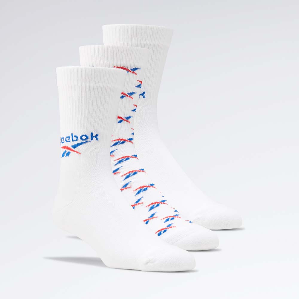 

Classics Fold-Over Crew Unisex Socks 3 Pairs