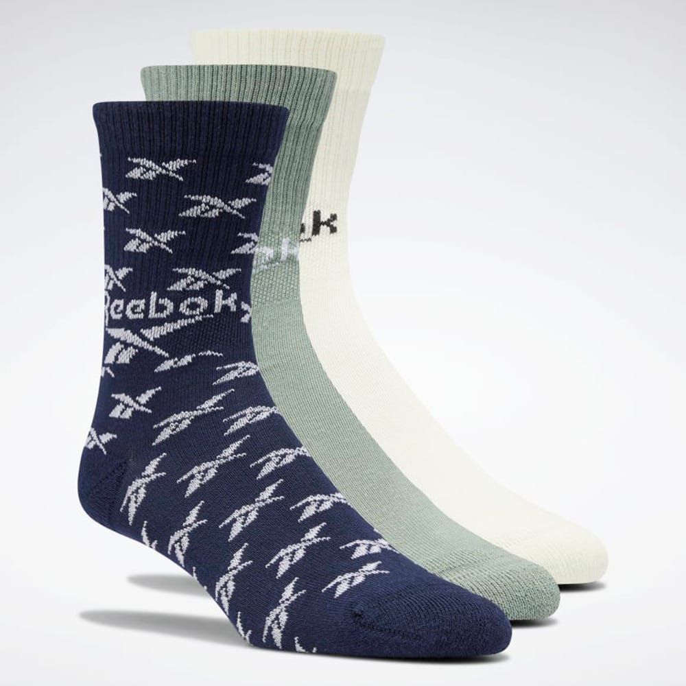 

Classics Fold-Over Crew Unisex Socks 3 Pair